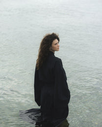 Nami Organic Cotton Kimono Robe / Indigo