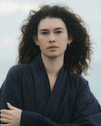 Nami Organic Cotton Kimono Robe / Indigo
