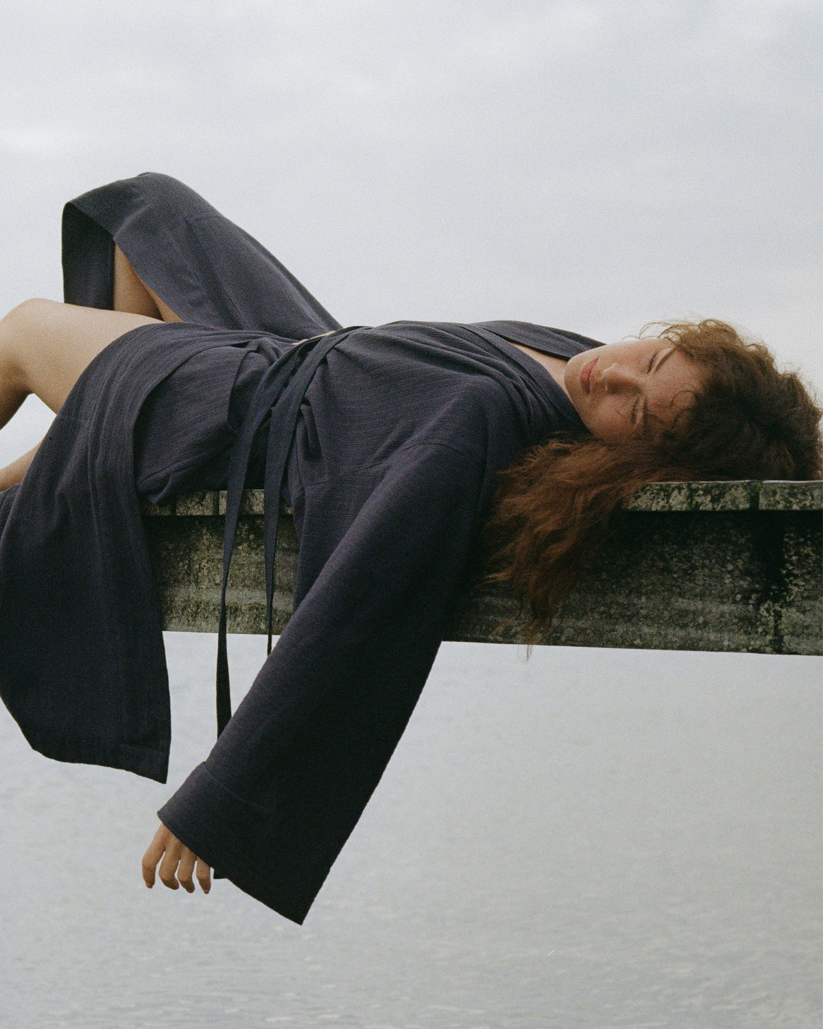 Nami Organic Cotton Kimono Robe / Indigo