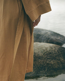 Nami Organic Cotton Kimono Robe / Marigold