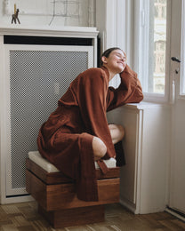Nami Organic Cotton Kimono Robe / Amber