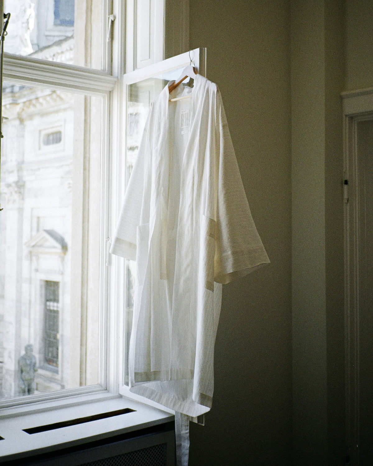 Nami Organic Cotton Kimono Robe / White